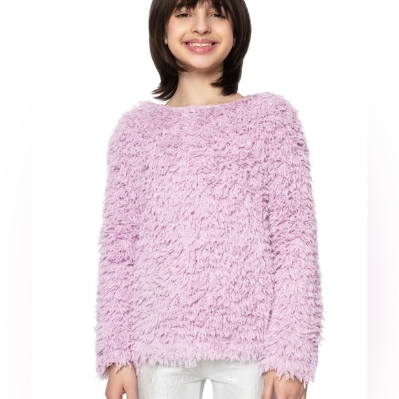 NWT MIA Fuzzy Purple Sweater size M 8/10 - Picture 2 of 5